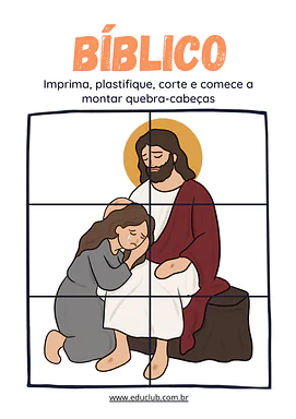 Quebra-cabeça bíblico para imprimir | Educlub
